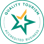 QTAB Round Green+Yellow Pos CMYK Quality Tourism Accredited Business